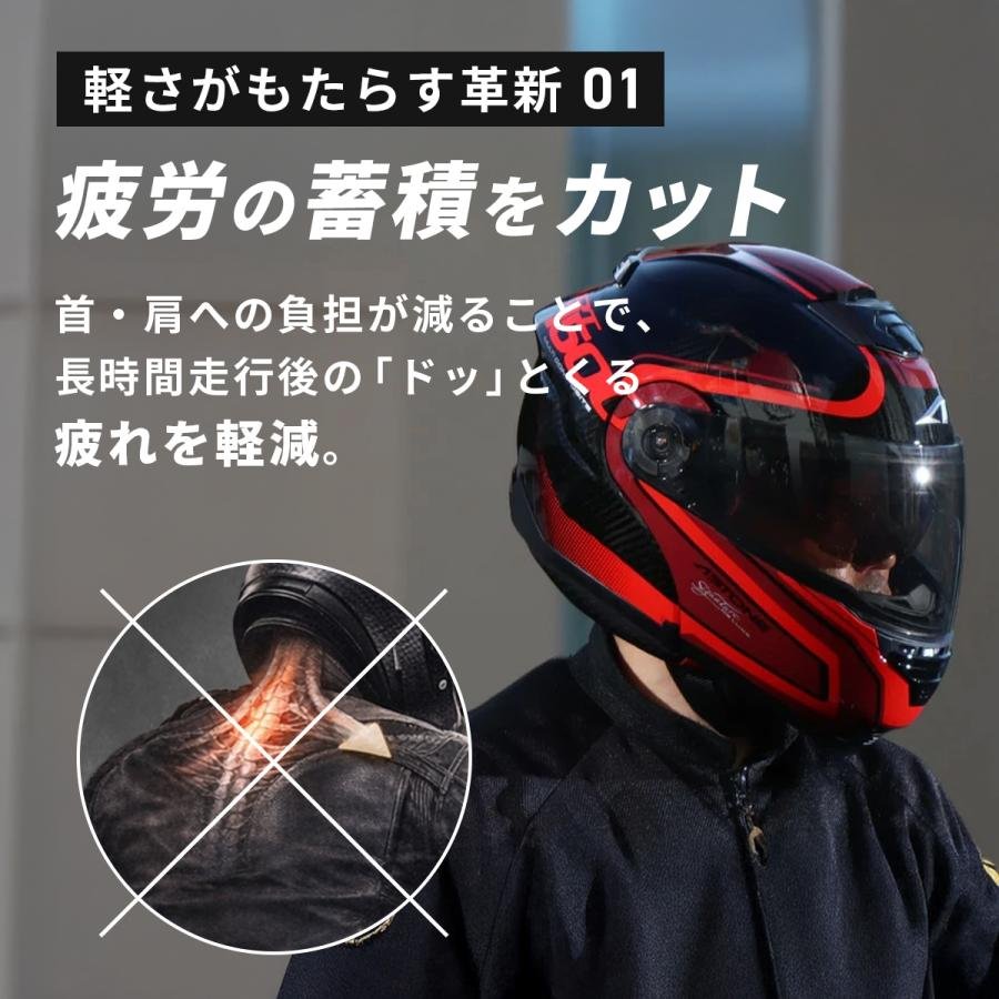 カーボンヘルメット バイクヘルメット システムヘルメット フル