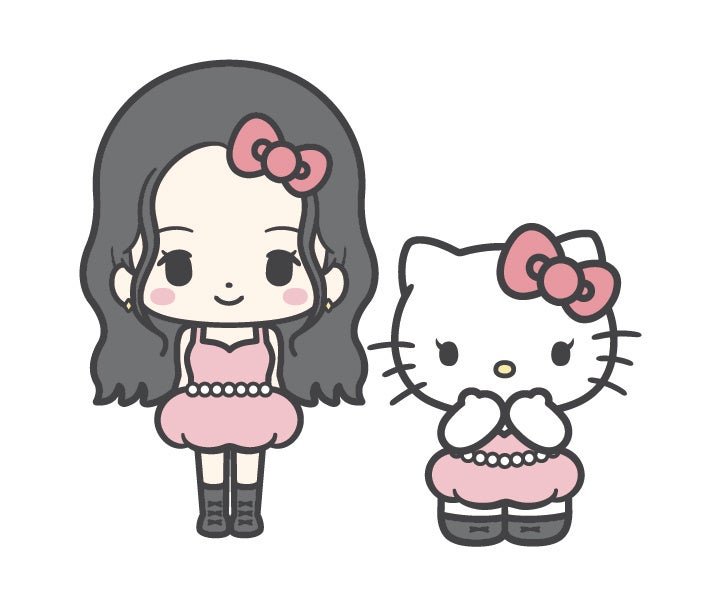 グローバルアーティスト JISOOとハローキティのキュートなコラボ
