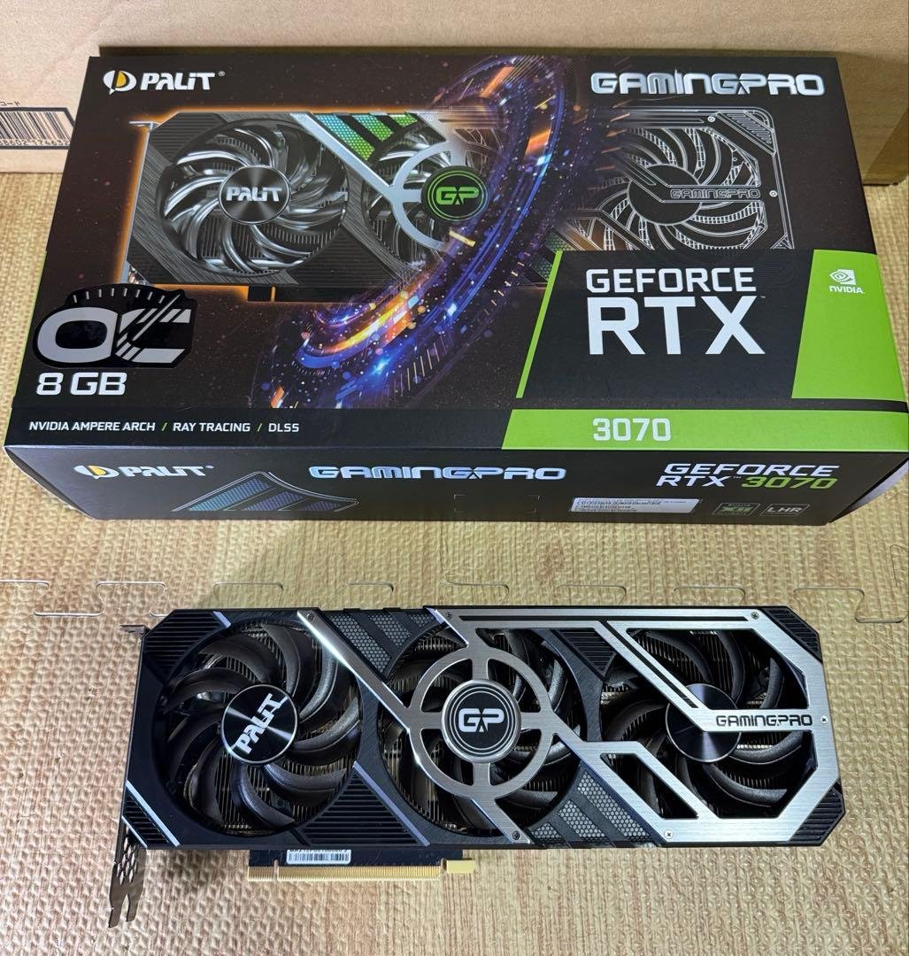 グラフィックボード・グラボ・ビデオカード Palit Geforce RTX3070 GAMINGPRO Palit Palit GeForce RTX 3070 GamingPro V1 8GB GDDR6 256bit 3-DP